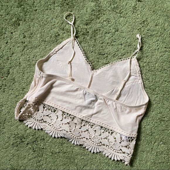 Topshop Crochet Trim Bralette Size 2 - Picture 3 of 6